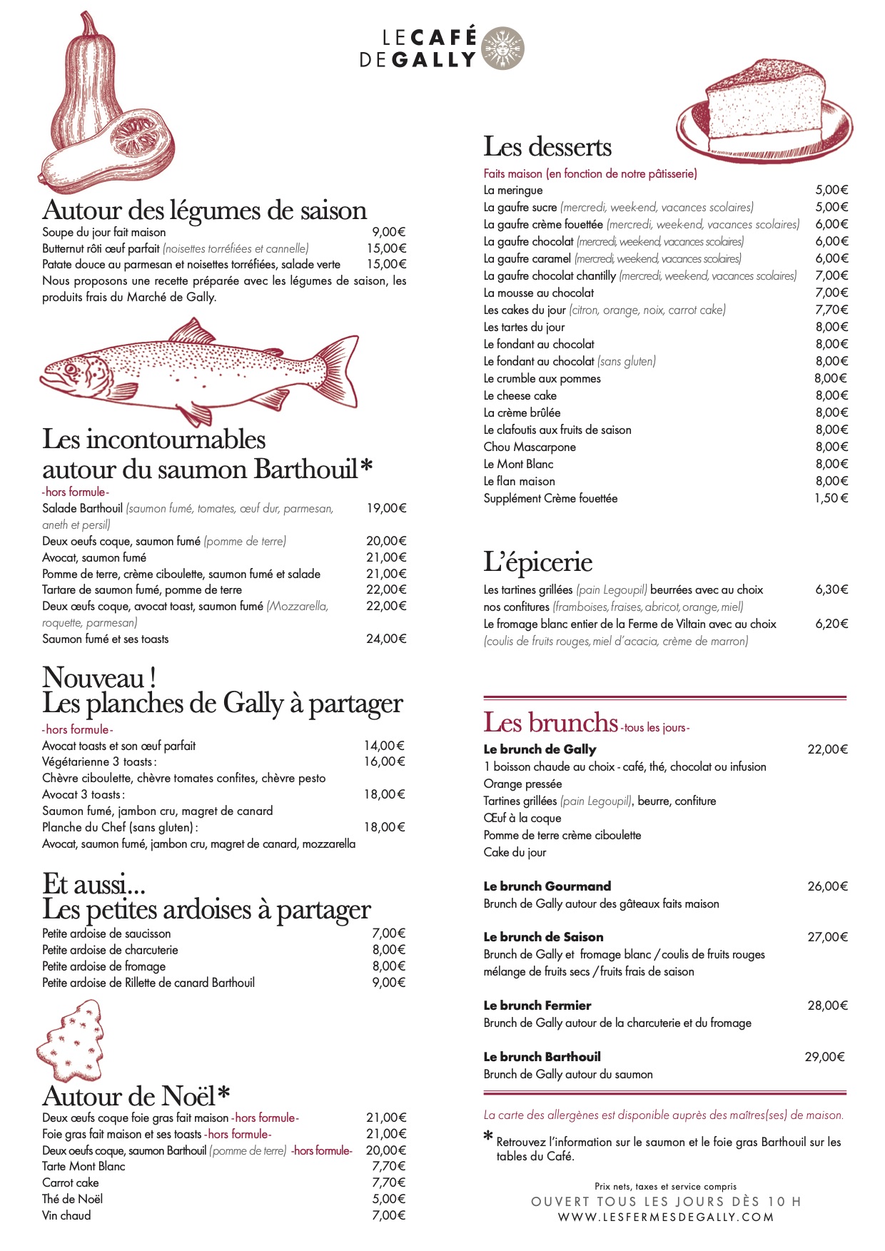 Carte du Café de Gally