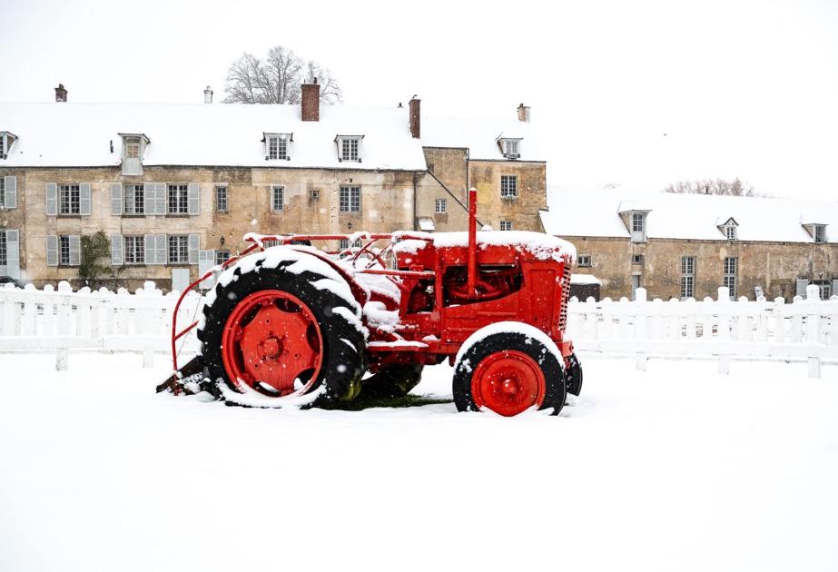 Tracteur noel ferme gally saint cyr l'ecole