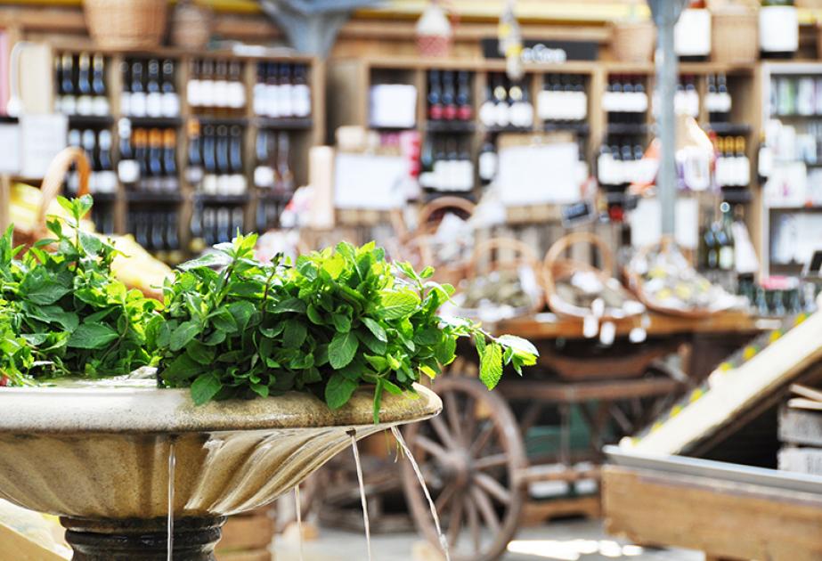 Produits de la ferme au marché