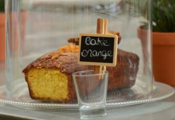 cake à l'orange du café de Gally de Feucherolles