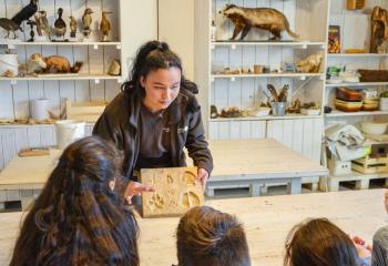 Atelier empreintes d'animaux Les Fermes de Gally DIY