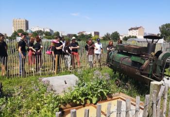 Visite de la ferme urbaine de Saint Denis