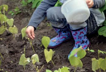 Atelier jardinage pour enfant à la Ferme 