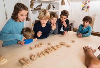 Atelier empreintes d'animaux Les Fermes de Gally DIY
