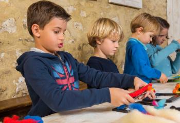 Atelier Création d'un cadre de laine Les Fermes de Gally DIY