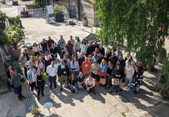 Evenement d'entreprise à la ferme urbaine de Saint-Denis