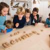 Atelier empreintes d'animaux à la ferme