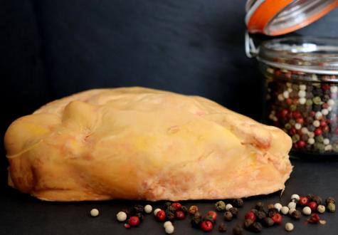 foie gras cru déveiné truffé entier demi