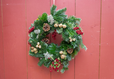 atelier couronne de Noël